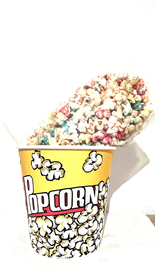 Kirmes Popcorn gesüßt - große Tüte mit Popcorn Eimer