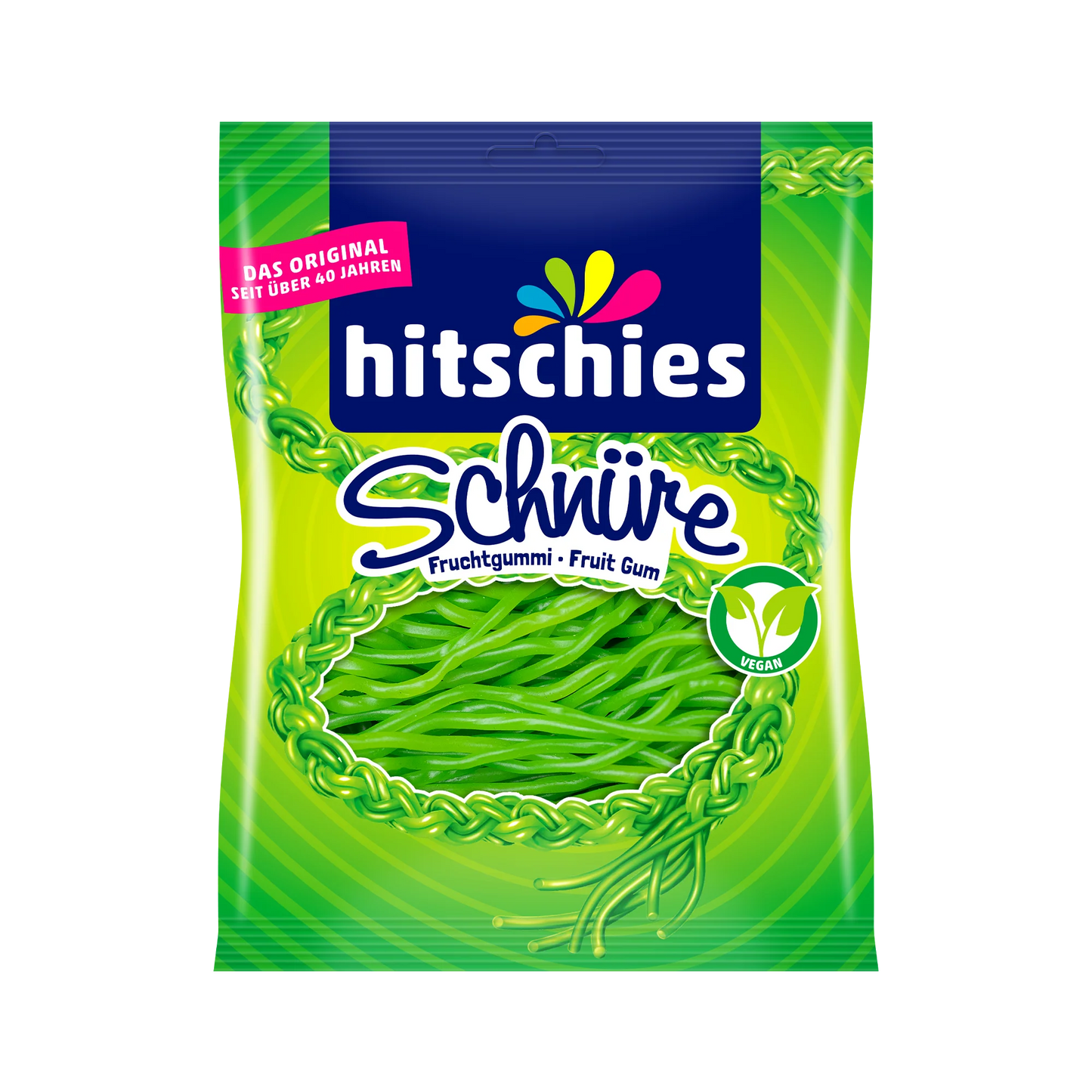 Fruchtgummi Schnüre Grün 200g