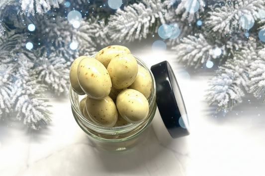 Schoko Karamell Mandeln im Glas